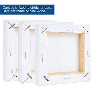 Mini paneles de lona con soporte de exhibición de madera de pino pequeño Juego de caballetes de lona para pintura acrílica al óleo - Product Image 3