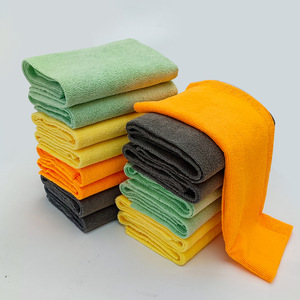 Fournisseur d'usine – Chiffon de nettoyage carré en microfibre tricotée chaîne pour lavage de voiture, serviette de séchage automobile - Product Image 2