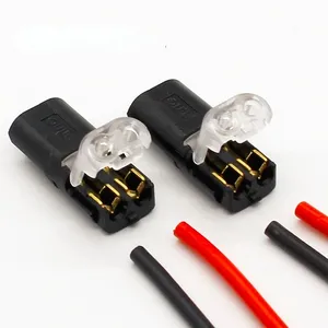 2p Spring Connector wire with no welding no screws Quick Connector cable clamp Terminal Block 2 Way Easy Fit for led strip