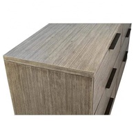 Meubles de salon d'hôtel, armoire de rangement en bois massif, commode naturelle à 6 tiroirs