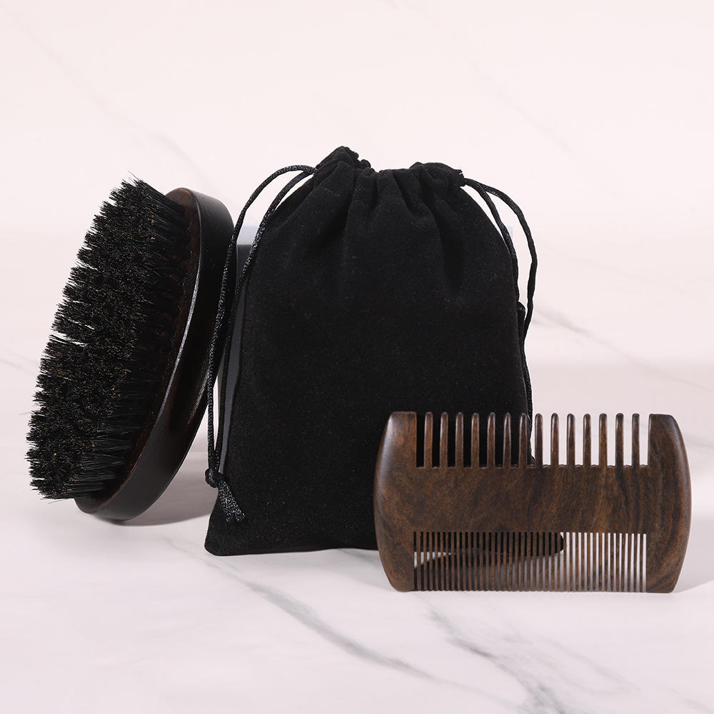 16144 Set da 2 pezzi in legno di sandalo nero e oro