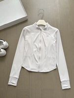 Chaquetas Ajustadas para Mujer 2026, Spandex/Nylon, Deportivas, Transpirables, Elásticas en 4 Direcciones, Ecológicas, Antibacterianas
