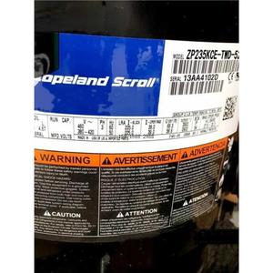 อะไหล่ปั๊มความร้อนระบบทำความเย็น HYZL Scroll Compressor รุ่น ZP235KCE-TWD-522 24V - Product Image 1