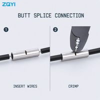 Connecteur de raccordement en cuivre étamé série BN, terminal tubulaire à sertir non isolé, 230V, modèle GTY-2.5, pour énergie nouvelle