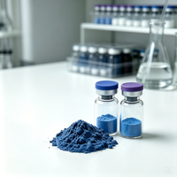 Poudre lyophilisée de tripeptide de cuivre 2-en-1 WAO (C74) - Matière première cosmétique du Guangdong