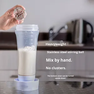 ขวดผสมแป้งแบบมือหมุนพร้อมสเกลสำหรับผสมและจ่ายแป้งมัฟฟิน ขายส่ง - Product Image 4