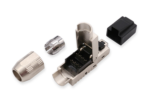Connecteur réseau Cat6A Transmission 10 Gbps Câble 500 Mhz Connecteur <span class=keywords><strong>RJ45</strong></span> Blindé Connecteurs Ethernet 1000M - Product Image 3