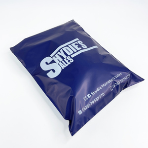 Custom Navy Blue Poly Mailers Branded Shipping Bags with Logo Printing for E-commerce Packaging Tear Proof Clothing & Shoes - Product Image 6