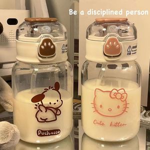 Nuevo diseño 500ml lindo Kawaii claro niños niña botella <span class=keywords><strong>de</strong></span> agua <span class=keywords><strong>de</strong></span> plástico con pajita imagen <span class=keywords><strong>de</strong></span> dibujos animados - Product Image 5