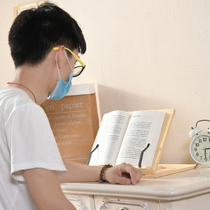 <span class=keywords><strong>Bois</strong></span> lecture <span class=keywords><strong>Valet</strong></span> livre repos support table de chevet porte-livre pour bureau bureau bibliothèque Table pièce maîtresse décor et amoureux des livres - Product Image 3