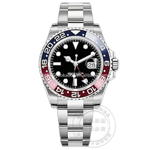 Orologi di Lusso Automatici Meccanici con Movimento Seiko, Acciaio Inossidabile 904L, GMT da <span class=keywords><strong>Uomo</strong></span>, Logo Personalizzato, Cronografo, Vetro Zaffiro, Superclone - Product Image 3