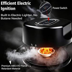 Kit <span class=keywords><strong>de</strong></span> <span class=keywords><strong>fumage</strong></span> électrique pour whisky et cocktails, cheminée à fumer, kit d'infusion avec variété <span class=keywords><strong>de</strong></span> <span class=keywords><strong>bois</strong></span> parfumés KZ-31 - Product Image 3