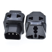 Prise universelle UPS/PDU IEC-C14 mâle, adaptateur de prise électrique à 3 broches, conversion 2 sorties 10A250V avec CE WDI-320