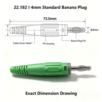 Connecteur de câblage électrique 4 mm à fiche banane, 5 couleurs, en laiton nickelé, pour test de multimètre, borne de soudure