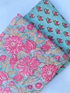 Tela de Algodón Estampada a Mano, Fabricación Artesanal, Tela de Algodón Ecológica por Yarda - Product Image 2