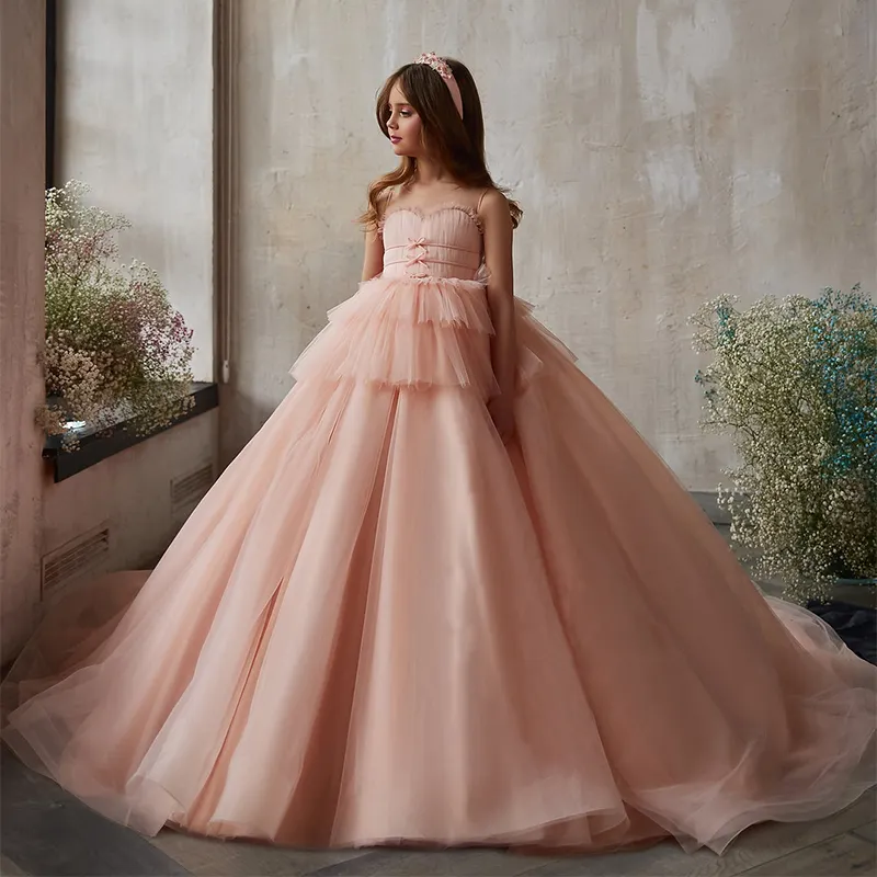 Promoción spanish, Compras online de spanish promocionales, tul vestido de  flor chica vestido niñ