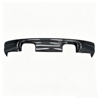 Diffuseur de pare-chocs arrière en fibre de carbone pour BMW E46 M3 1998-2004, style CSL, état neuf, kit carrosserie avec découpes pour l'échappement