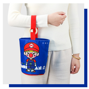 Bolsa <span class=keywords><strong>de</strong></span> Lona <span class=keywords><strong>con</strong></span> Personajes <span class=keywords><strong>de</strong></span> Dibujos Animados, <span class=keywords><strong>Bolso</strong></span> Tipo Tote Pequeño <span class=keywords><strong>con</strong></span> Asa <span class=keywords><strong>de</strong></span> Anillo <span class=keywords><strong>de</strong></span> <span class=keywords><strong>Madera</strong></span>, Mini <span class=keywords><strong>Bolso</strong></span> Ecológico para Regalo, Venta al Por Mayor - Product Image 3