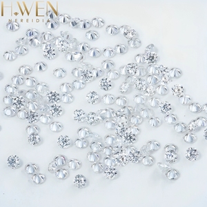 H.WEN工場直販 1mm-7.5mm ホワイト ラウンドブリリアントカット モアサナイト ダイヤモンド/宝石、小粒サイズのバルク販売 - Product Image 3