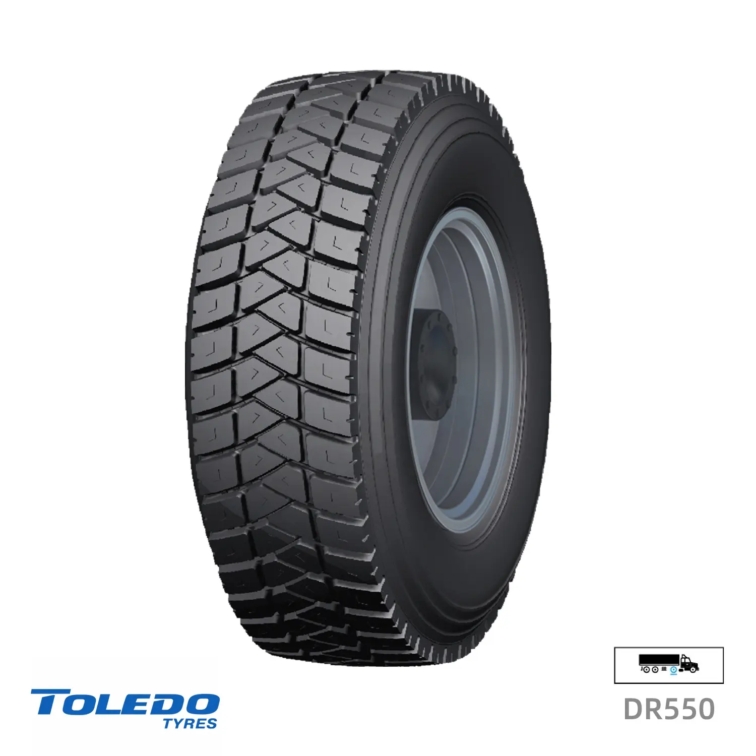 Pneu pour camions 315 80r22.5 marque économique Toledo DR550 DOT ECE garantie de qualité