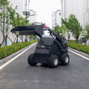 Gratis pengiriman Mini pemuat selip Steer Loader Diesel beroda beban tinggi saat CE peralatan gudang bersertifikasi - Product Image 5