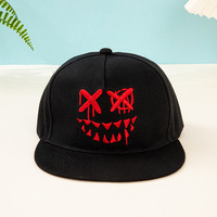 Gorra de béisbol de lujo Oxford transfronteriza, estilo Hip Hop, de ala plana, divertida, con diseño de calabaza de Halloween y demonio, para exteriores