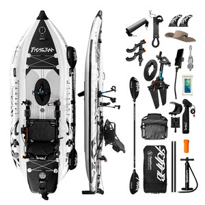 Kayak de pêche gonflable portable Spatium 350 cm, propulsion à pédales, siège rotatif, pêche au coup, support pour moteur électrique, toutes eaux - Product Image 1