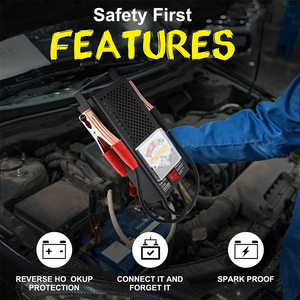 Chuyên nghiệp 12 Volt 100 amps/6 volt 50 amps cho pin Đấu Thầu tải Tester xe công cụ - Product Image 4