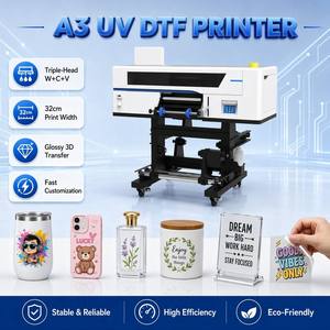 เครื่องพิมพ์คริสตัลฉลาก UV DTF รุ่น Triple XP600 ขนาด A3 สำหรับสติกเกอร์นูน 3 มิติ และฟิล์มถ่ายโอนลายปักแบบเทียม - Product Image 1
