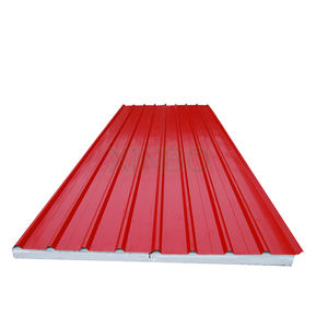 Línea de producción de Panel de techo de sándwich EPS, máquina de fabricación de rollos en frío, Panel de techo para construir casas/facterías, 1,5 años - Product Image 2