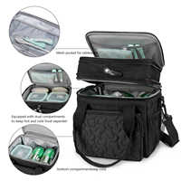 Boîte à lunch pliable à double couche personnalisée, sac isotherme imperméable, sac de pique-nique d'extérieur, sac isotherme avec bandoulière