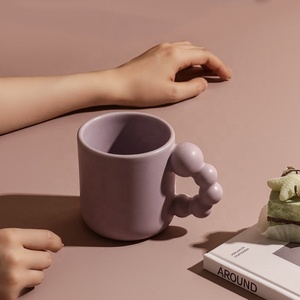 New Design Creative Ins Tagi Style <b>Ceramic</b> <b>Mugs</b> With Saucer - Product Image 2