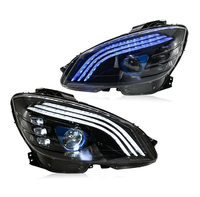 GZYLC Nuevo Faro Delantero LED Mejorado para Mercedes Benz Clase C W204 C200 C260 2008-2011, Actualización de Lámpara Delantera DRL para Automóvil Benz