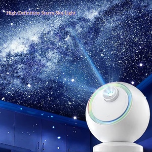 Proyector de estrellas LED OHTC E25, luz nocturna Galaxy con temporizador para decoración de habitación de niños, cama, cuerpo ABS alimentado por batería - Product Image 1