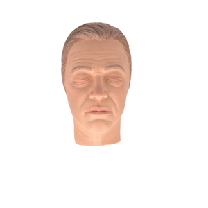 Tête de mannequin Mannequin d'injection faciale Simulateur de tête de mannequin en silicone Modèle de visage masculin pour la formation - Product Image 2