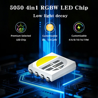 Tira de Luces LED RGBW RGB Flexible con Certificación CE y RoHS, 60, 96, 120 LED, 24 V, 12 V, Alta Densidad, Alto Brillo, RGB+Blanco Personalizado, 3000 K, 4000 K, 6000 K
