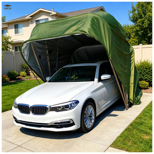 Toldos plegables manuales Galvanized Garage Outdoor PVC Carport Canopy - Product Image 1