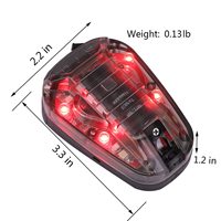 Lampe tactique pour casque, signal lumineux de survie, lumière LED infrarouge et visible, stroboscope pour casque pour les sports de plein air