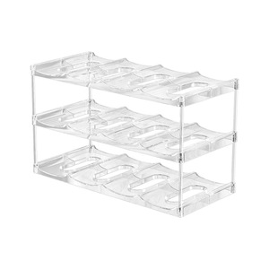 Transparent Desktop Water Cup <b>Storage</b> <b>Rack</b> 3 Tier Stackable Organizer For Thermos <b>Bottle</b> Kettle Kitchen Counter Organization - Product Image 5
