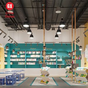 Étagères de bibliothèque élégantes et personnalisées, présentoirs à livres pratiques, armoires de présentation de livres avec éclairage LED, design d'aménagement intérieur de librairie - Product Image 3