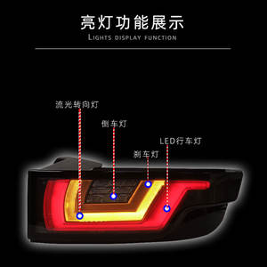 Para Range Rover Evoque luz trasera 2012-2018 luces traseras LED trasera lámpara <span class=keywords><strong>Certa</strong></span> 2012-año 2018 secuencial de convertir la luz - Product Image 4