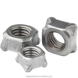 Tuercas personalizables de acero al carbono con soldadura cuadrada OEM pasivadas con acabado Chapado en zinc directo del proveedor de China - Product Image 1
