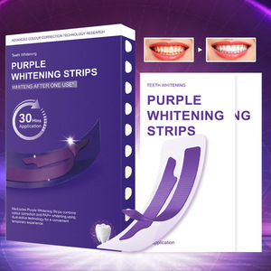 Nuevas Tiras Blanqueadoras de Dientes <span class=keywords><strong>V34</strong></span> Púrpuras con Aroma a Menta y Aplicación de 30 Minutos en Caja Púrpura Pequeña - Product Image 6