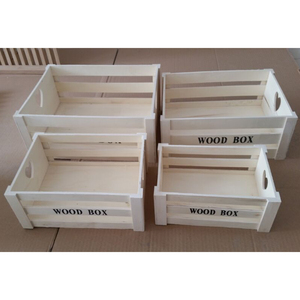 Caja de madera de almacenamiento de amor con marco de listones, se puede usar un juego de 4 <span class=keywords><strong>para</strong></span> <span class=keywords><strong>almacenar</strong></span> macetas de flores suculentas, como cesta de almacenamiento de acabado de escritorio - Product Image 4