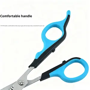 Tijeras de Peluquería para <span class=keywords><strong>Mascotas</strong></span> de Plástico y Acero Inoxidable, Fáciles de Usar, para Adelgazar el Pelo de Perros y Gatos, Tijeras Planas para el Cuidado de las Uñas - Product Image 3