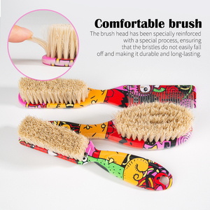 Sikat pembersih rambut grafiti pria, alat perawatan jenggot & jenggot plastik 2 in 1 - Product Image 3