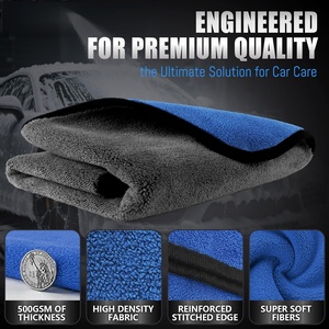 Toalla de Microfibra Ultra Absorbente de Secado Rápido para Lavado y Secado de Autos, Suave y Antiarañazos (80% Poliéster 20% Poliamida) - Product Image 2