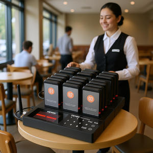 Sistema de Llamada Inalámbrico para Restaurantes Vevor, 24 Localizadores, Alcance de 400m, Servicio de Llamada para Clientes - Product Image 2