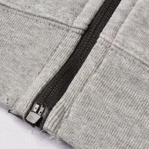 Sweat-shirt à capuche zippé en coton lourd de qualité supérieure pour homme, 500 g/m², confortable, respirant, essentiel pour l'hiver, cordon régulier - Product Image 5