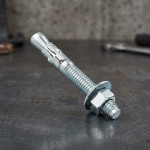 Ancre à coin en acier galvanisé, boulon d'expansion amovible, fixation pour montage de tôles métalliques - Product Image 2